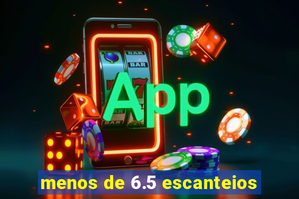 menos de 6.5 escanteios