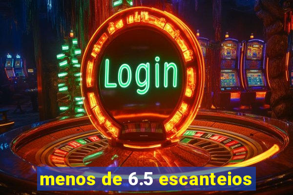 menos de 6.5 escanteios