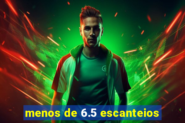 menos de 6.5 escanteios