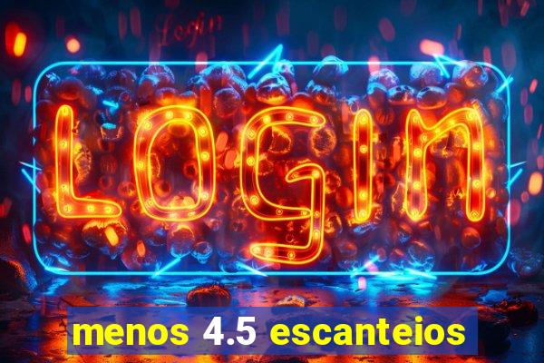 menos 4.5 escanteios