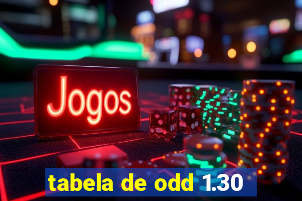 tabela de odd 1.30
