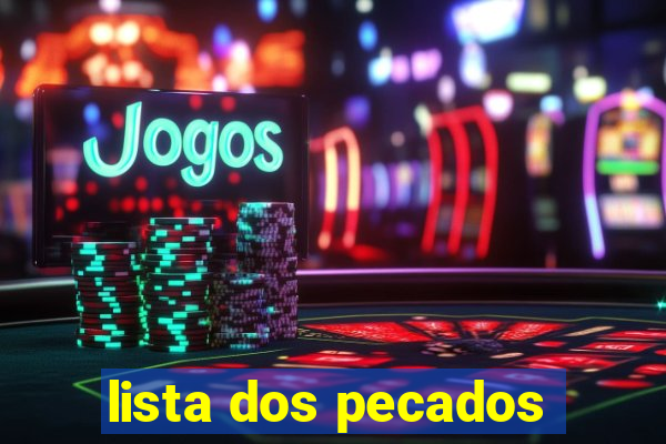 lista dos pecados