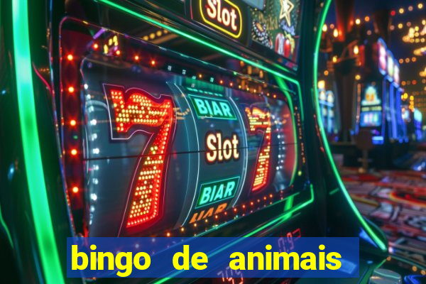 bingo de animais para educa??o infantil