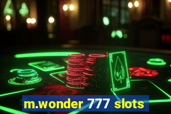 m.wonder 777 slots