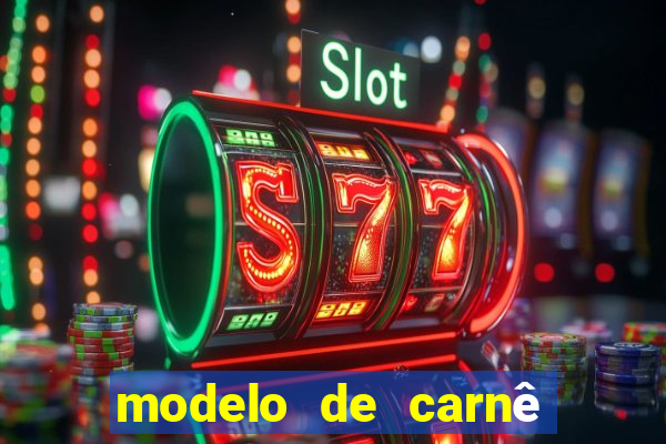 modelo de carnê de pagamento word