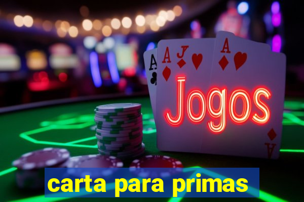 carta para primas