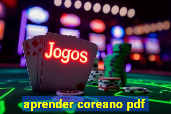 aprender coreano pdf