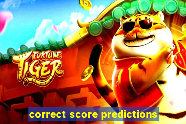 correct score predictions
