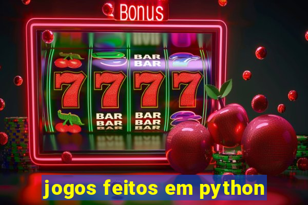 jogos feitos em python