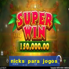 nicks para jogos de tiro