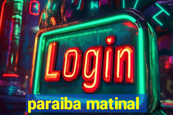 paraiba matinal