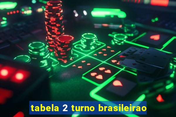 tabela 2 turno brasileirao