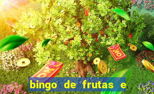 bingo de frutas e legumes para imprimir