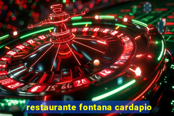 restaurante fontana cardapio