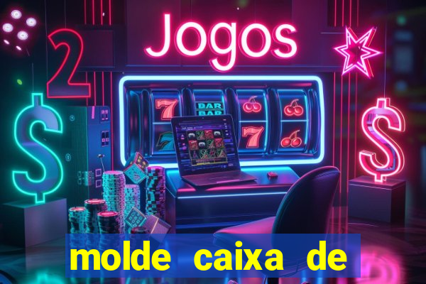 molde caixa de baralho png