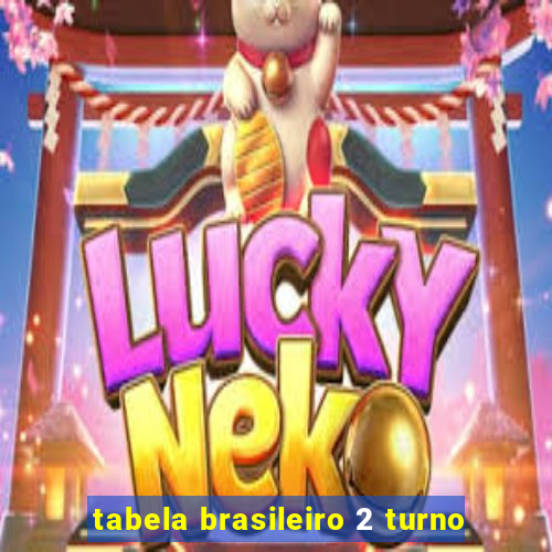 tabela brasileiro 2 turno
