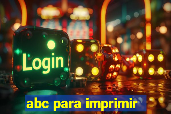 abc para imprimir