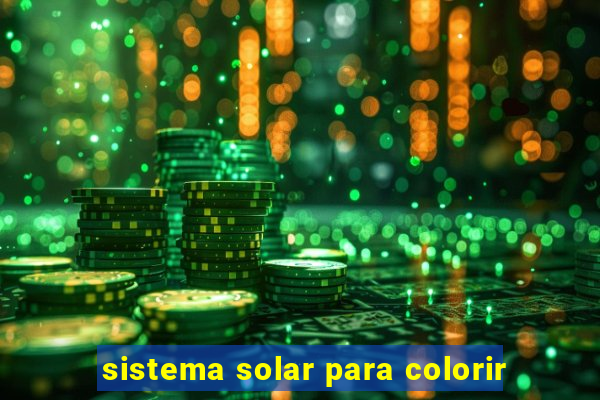 sistema solar para colorir