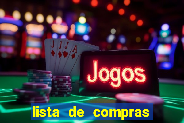 lista de compras supermercado para imprimir