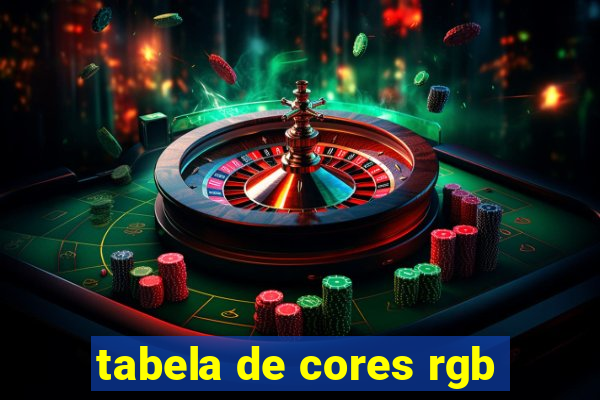 tabela de cores rgb