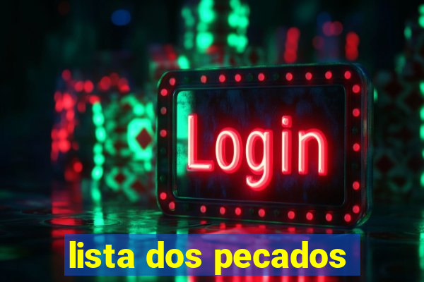 lista dos pecados