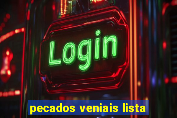 pecados veniais lista