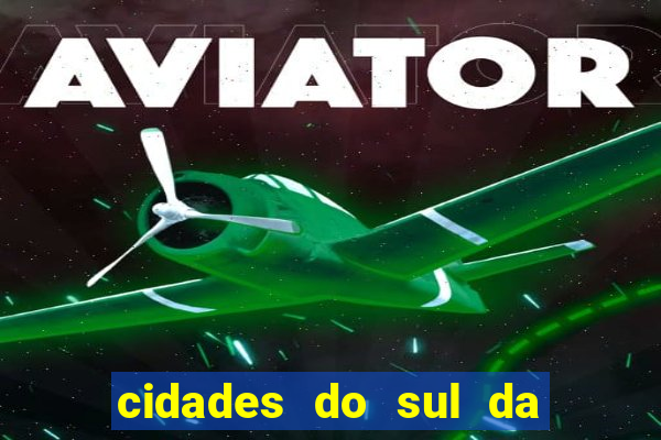 cidades do sul da bahia mapa