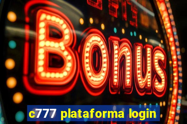 c777 plataforma login