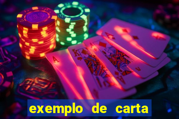 exemplo de carta aberta vestibular