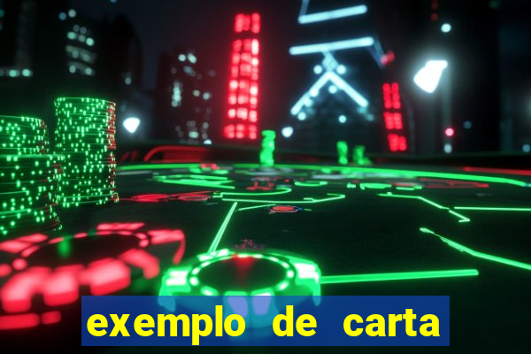 exemplo de carta aberta vestibular
