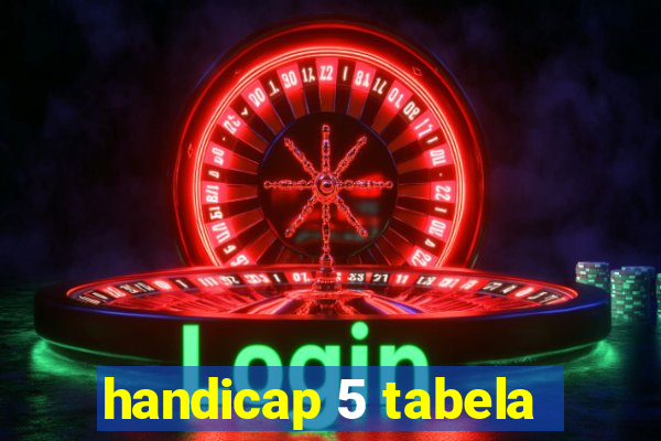 handicap 5 tabela