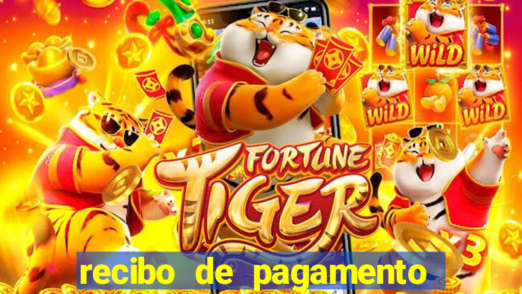 recibo de pagamento simples word