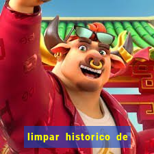 limpar historico de apostas bet365