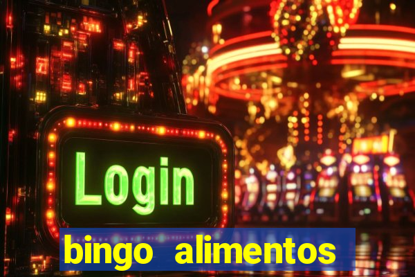 bingo alimentos para imprimir