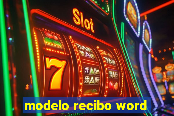 modelo recibo word