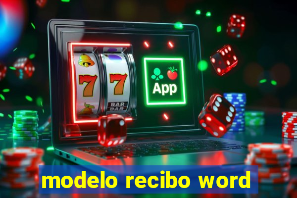 modelo recibo word