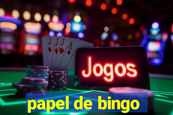 papel de bingo