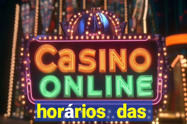 horários das plataformas de jogos