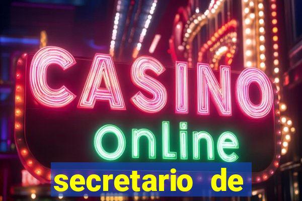 secretario de esporte salario