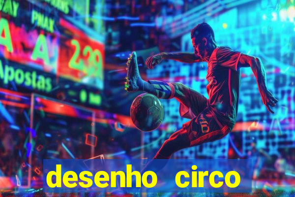 desenho circo digital para colorir
