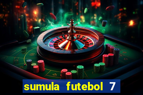 sumula futebol 7 society excel
