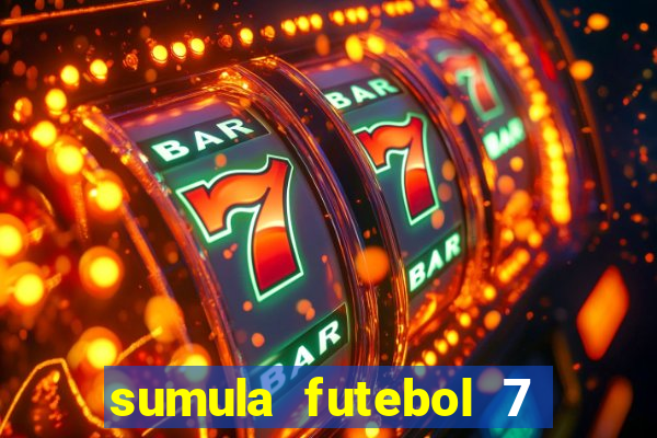 sumula futebol 7 society excel