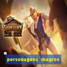 personagens magros de desenhos