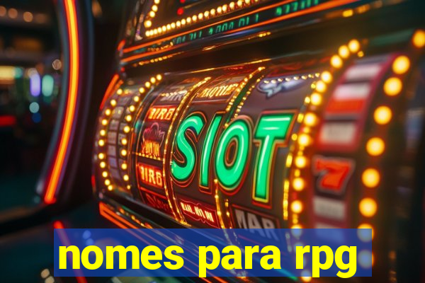 nomes para rpg