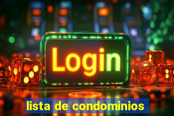 lista de condominios