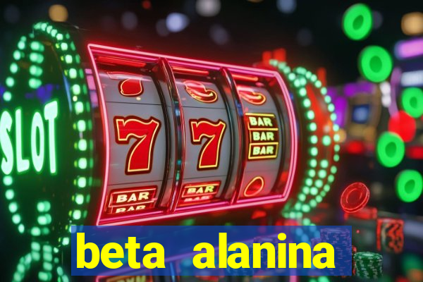 beta alanina aumenta a pressao