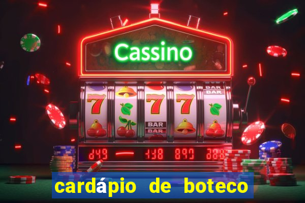 cardápio de boteco pinguim assis brasil
