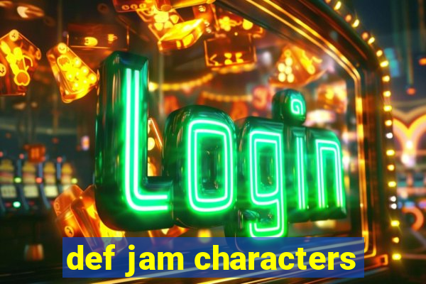 def jam characters