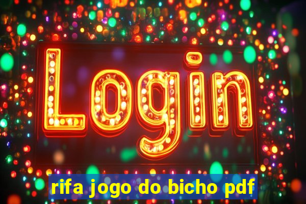 rifa jogo do bicho pdf