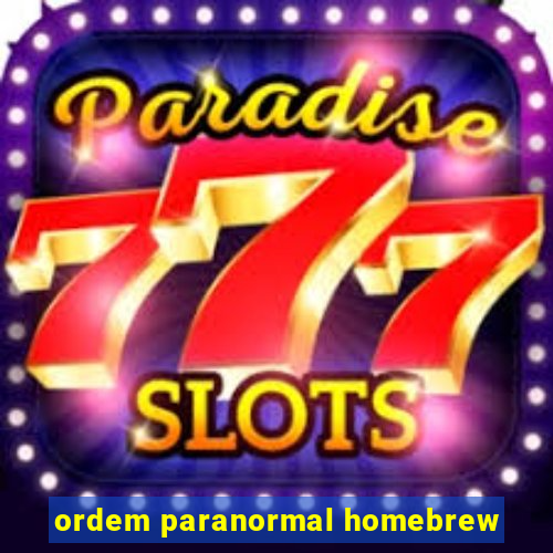ordem paranormal homebrew